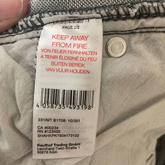 Manguun Teens Jeans Size 14 Youth Gray Distressed - Picture 7 of 8